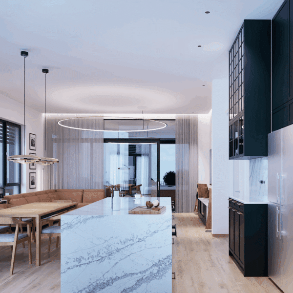 Návrh a realizace interiéru penthousu – Praha